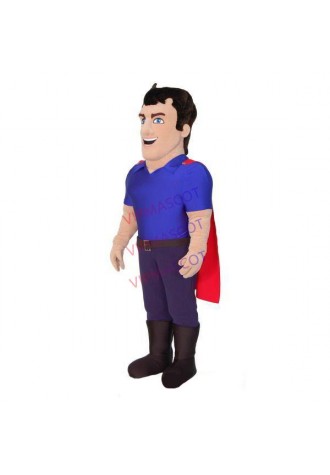 Blue-eyed Superman Full Of Power Mascot Costume