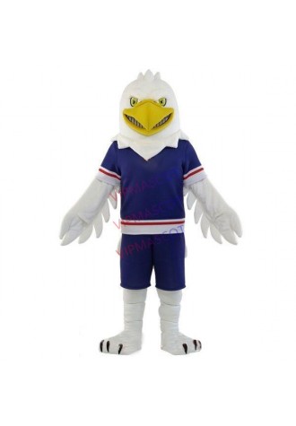 Sports Design The Forceful White Eagle Mascot Costume