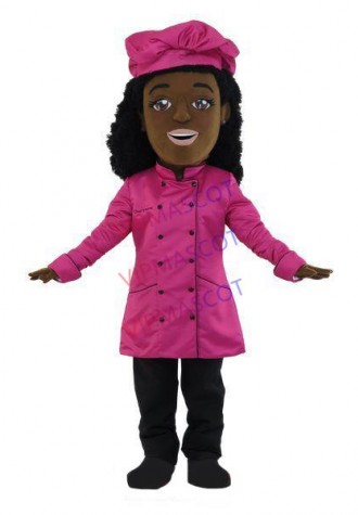 Kind The Black Girl Flight Attendant Mascot Costume
