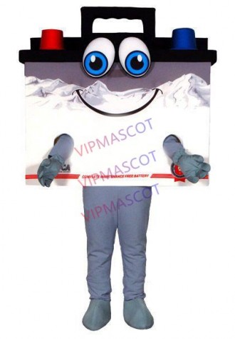 Cartoon Style The Printed Electrode Box Mascot Costume