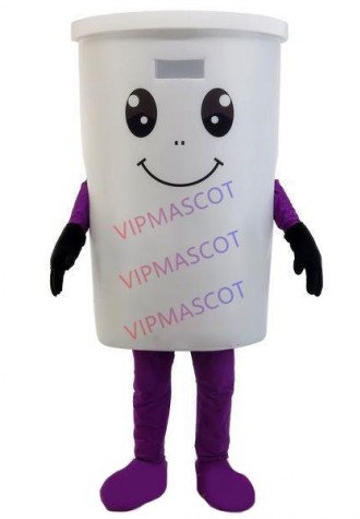 Lightweight Cartoon Simple White Cup Mascot Costume