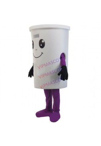 Lightweight Cartoon Simple White Cup Mascot Costume