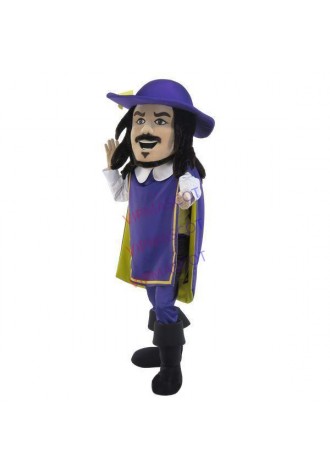 Excited The Bearded Medieval Sheriff Mascot Costume