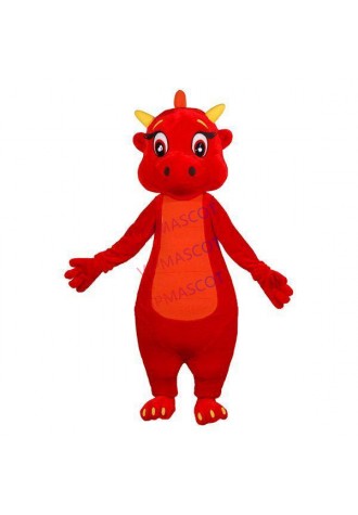 Fine Workmanship The Red Baby Dragon Mascot Costume