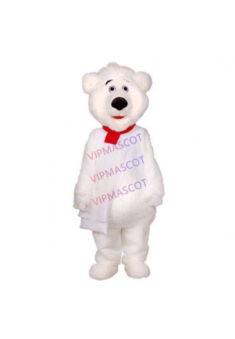 Well-behaved The Plush Polar Bear Student Mascot Costume
