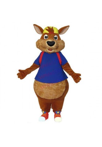 Merry Spring Outing Kangaroo Mascot Costume For Adult
