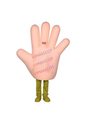 Realistic Enlarged Version of The Palm Cartoon Mascot Costume