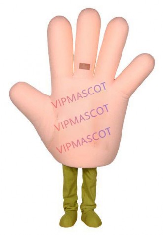 Realistic Enlarged Version of The Palm Cartoon Mascot Costume