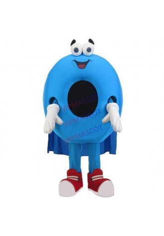 Funny Cartoon Style Blue Plastic Ring Mascot Costume