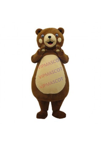 Professional Made Affable Brown Bear Mascot Costume
