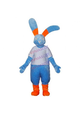 Halloween Easter Thrilling Mixed Color Bunny Mascot Costume