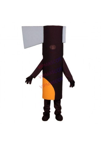 Adult Cartoon Sharp Axe With Black Handle Mascot Costume