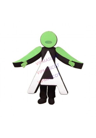 Fashion Design Billboard With A Letter Mascot Adult Costume