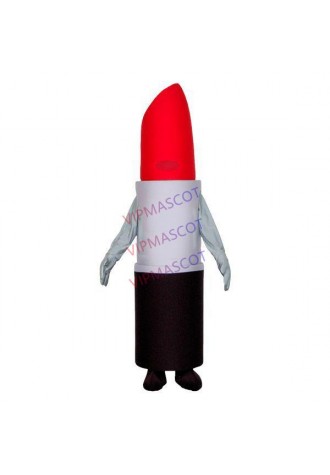 Rotating Design of Positive Red Lipstick Cartoon Mascot Costume