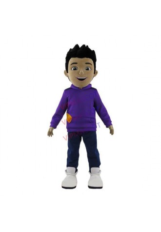 Fashion Youth Boy In Hip-hop Outfit Mascot Costume