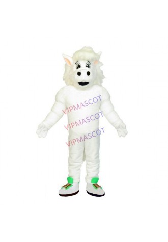 Vigorous Muscular Horse In Sneakers Mascot Adult Costume