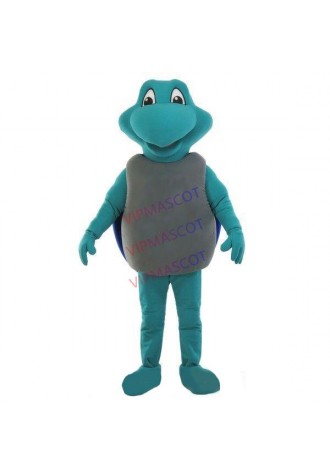 Cute Version of Lake Blue Turtle Cartoon Mascot Costume