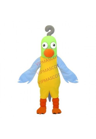 Colorful Reared Rare Long Headed Parrot Mascot Costume