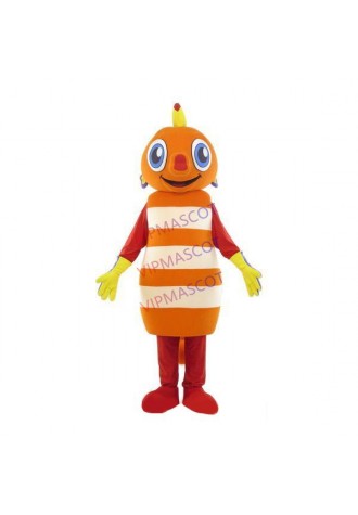 Striped Seahorse With Sucker-shaped Nose Mascot Costume