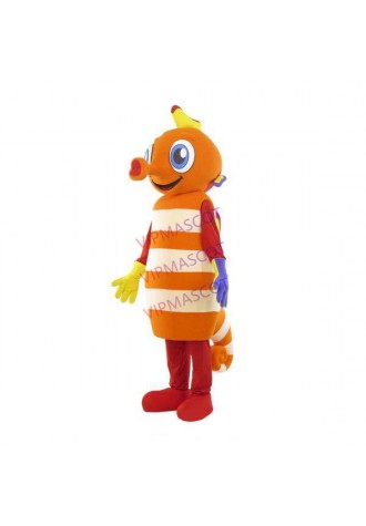 Striped Seahorse With Sucker-shaped Nose Mascot Costume