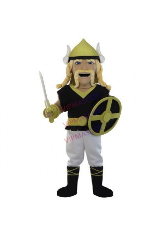 The Defensive Blonde Spartan Soldier Mascot Adult Costume