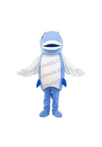 Ugly Sea Blue Catfish With Thick Lips Mascot Costume
