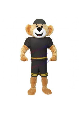 Professional Kind Muscular Coach Bear Mascot Costume