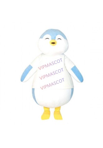 Happy Smiling Baby Penguin With Fat Body Mascot Costume