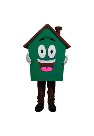 Special Cartoon Green Forest Hut Mascot Costume