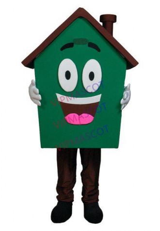 Special Cartoon Green Forest Hut Mascot Costume