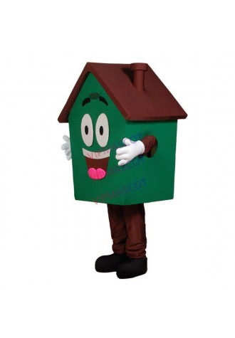 Special Cartoon Green Forest Hut Mascot Costume