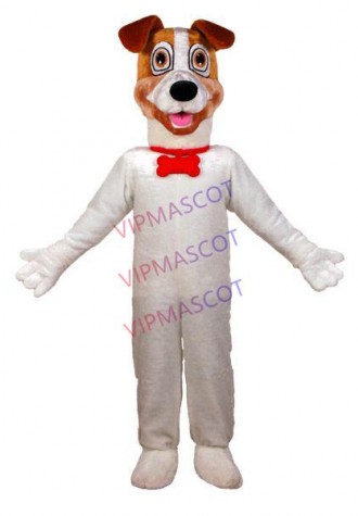 The Kind Dog With Red Bone Necklace Mascot Costume