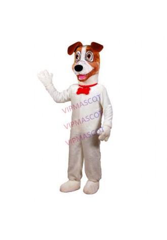 The Kind Dog With Red Bone Necklace Mascot Costume