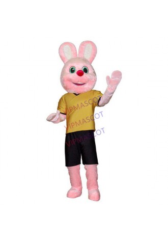 Halloween Party The Plush Pink Rabbit Mascot Costume
