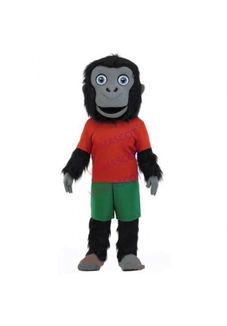 Quick-responsive Gray-faced Long Wool Monkey Mascot Costume