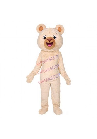 For Adult Birthday Party The Soft Khaki Bear Mascot Costume