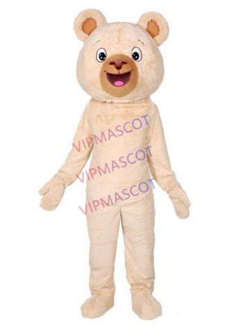 For Adult Birthday Party The Soft Khaki Bear Mascot Costume