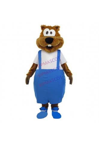 Funny Plush Squirrel With Asymmetric Eyes Mascot Costume