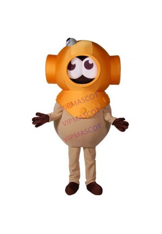 Valve Mechanical Robot With Rotating Head Mascot Cartoon Costume