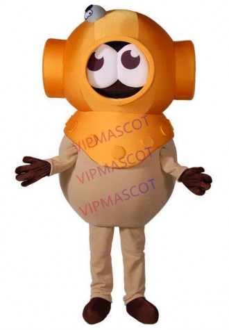 Valve Mechanical Robot With Rotating Head Mascot Cartoon Costume