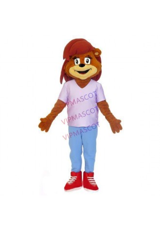 Youthful Squirrel Boy With Handsome Hairstyle Mascot Costume