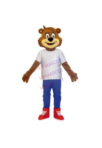 Pleasant Squirrel Dressed Casually Adult Mascot Costume