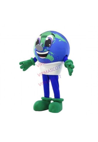 Pleased Expression The Cartoon Lightweight Earth Mascot Costume