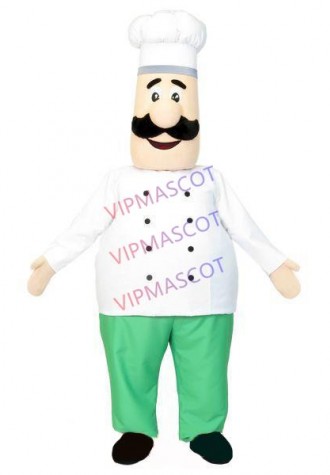 The Bearded Fat Chef of Western Restaurant Mascot Costume