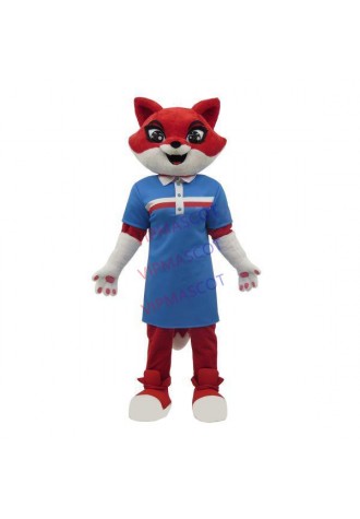 The Kind-hearted Lady Fox In Slim Dress Mascot Costume