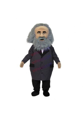 Gray-haired Scientist With Outstanding Contributions Mascot Costume