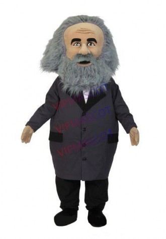 Gray-haired Scientist With Outstanding Contributions Mascot Costume