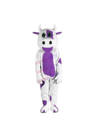 Regular Version of Purple Cow Adult Mascot Costume