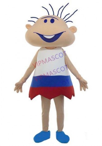 Innocent Lovely Baby Boy With Thinning Hair Mascot Costume