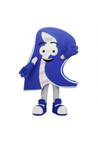 Stylishly Designed Blue Display Billboard Cartoon Mascot Costume